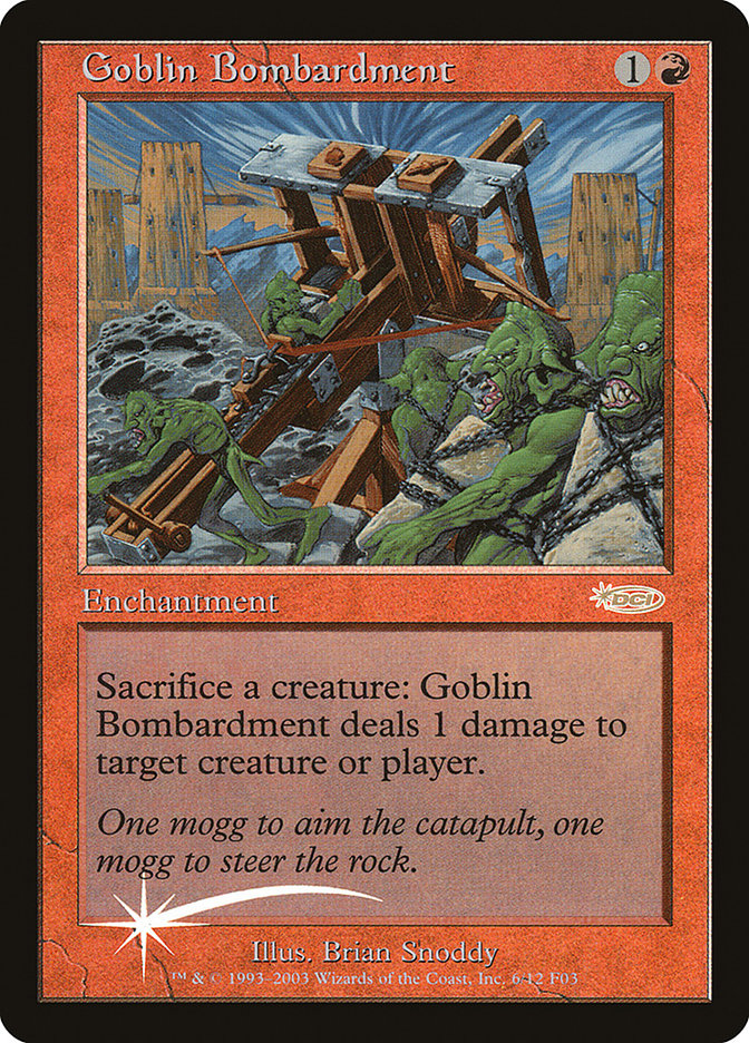 Goblin Bombardment [Friday Night Magic 2003] | Boutique FDB TCG