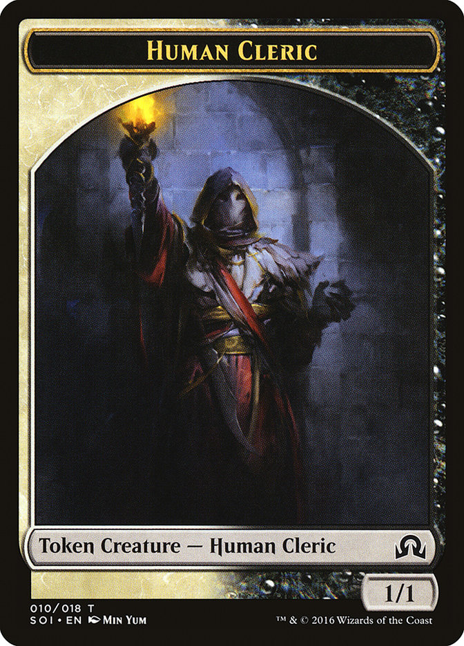 Human Cleric Token [Shadows over Innistrad Tokens] | Boutique FDB TCG