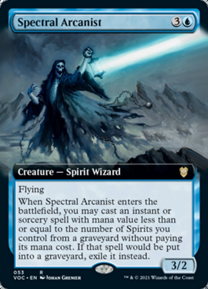 Spectral Arcanist (Extended Art) [Innistrad: Crimson Vow Commander] | Boutique FDB TCG