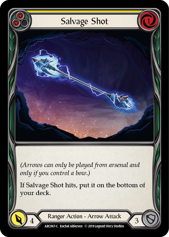 Salvage Shot (Yellow) [ARC067-C] (Arcane Rising)  1st Edition Rainbow Foil | Boutique FDB TCG