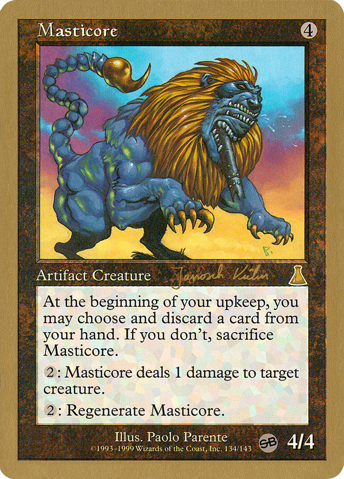 Masticore (Janosch Kuhn) (SB) [World Championship Decks 2000] | Boutique FDB TCG