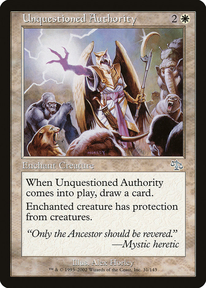 Unquestioned Authority [Judgment] | Boutique FDB TCG