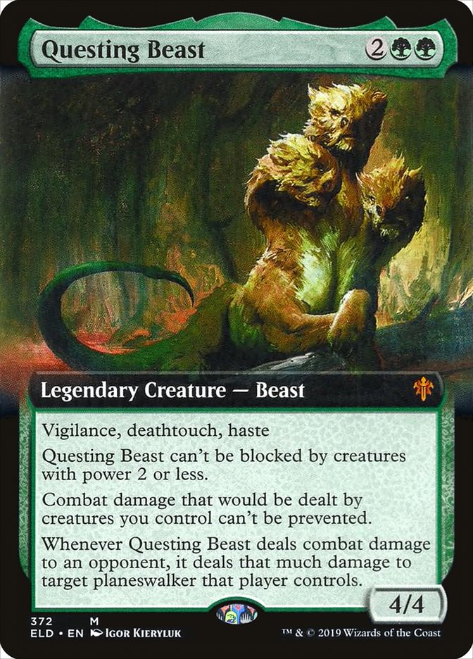 Questing Beast (Extended Art) [Throne of Eldraine] | Boutique FDB TCG