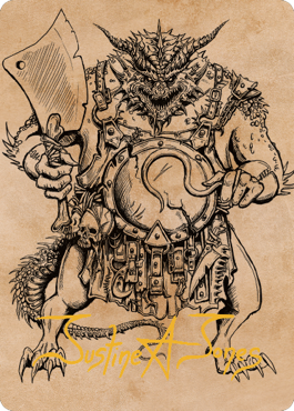 Thrakkus the Butcher Art Card (Gold-Stamped Signature) [Commander Legends: Battle for Baldur's Gate Art Series] | Boutique FDB TCG