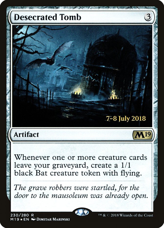 Desecrated Tomb [Core Set 2019 Prerelease Promos] | Boutique FDB TCG