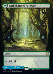 Barkchannel Pathway // Tidechannel Pathway (Borderless Alternate Art) [Kaldheim] | Boutique FDB TCG