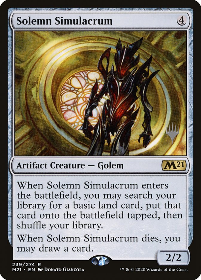 Solemn Simulacrum (Promo Pack) [Core Set 2021 Promos] | Boutique FDB TCG