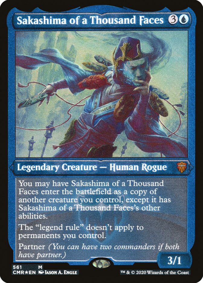Sakashima of a Thousand Faces (Etched) [Commander Legends] | Boutique FDB TCG