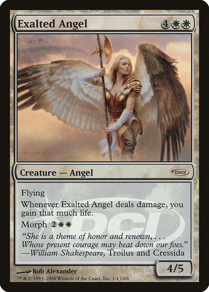 Exalted Angel [Judge Gift Cards 2006] | Boutique FDB TCG