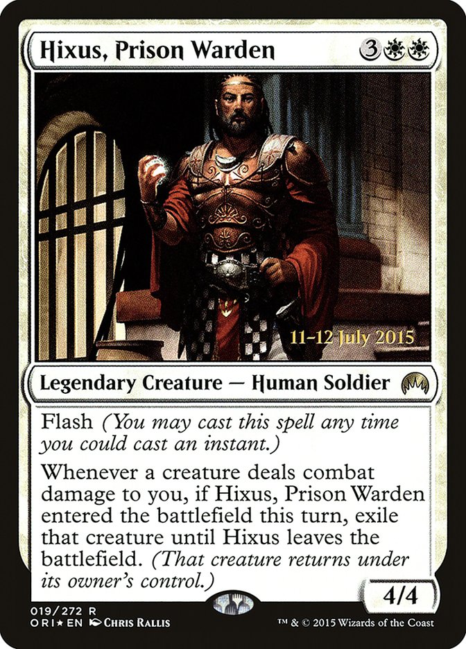 Hixus, Prison Warden [Magic Origins Prerelease Promos] | Boutique FDB TCG