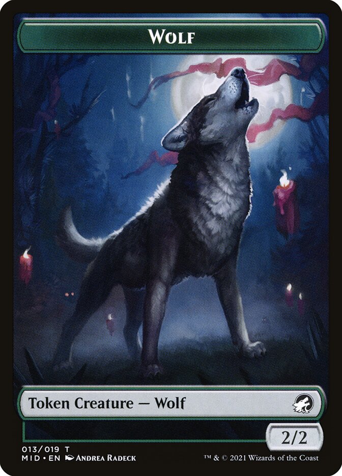 Wolf (013) // Treasure (015) Double-Sided Token [Challenger Decks 2022 Tokens] | Boutique FDB TCG