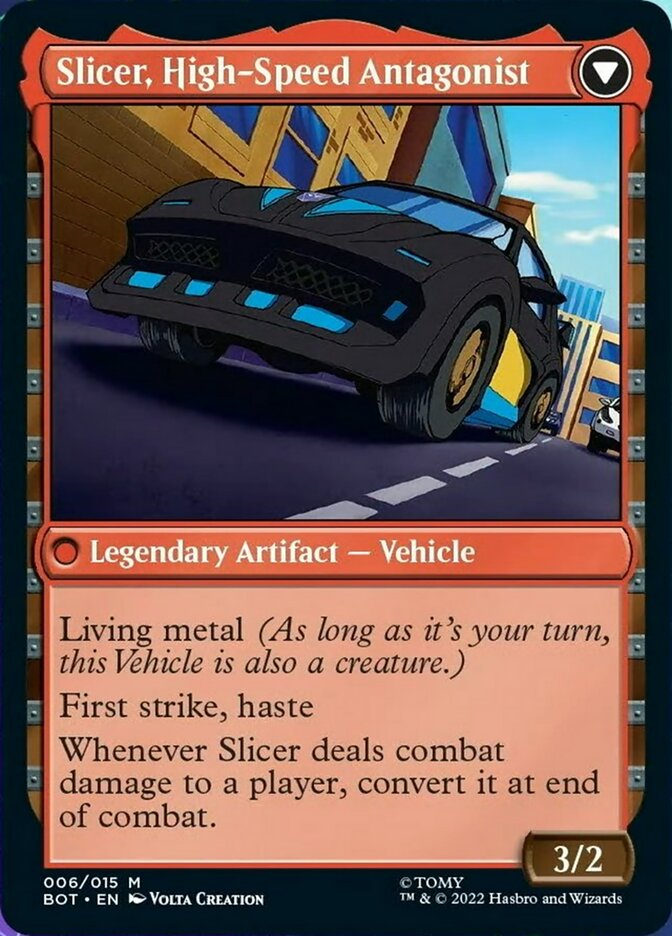 Slicer, Hired Muscle // Slicer, High-Speed Antagonist [Transformers] | Boutique FDB TCG