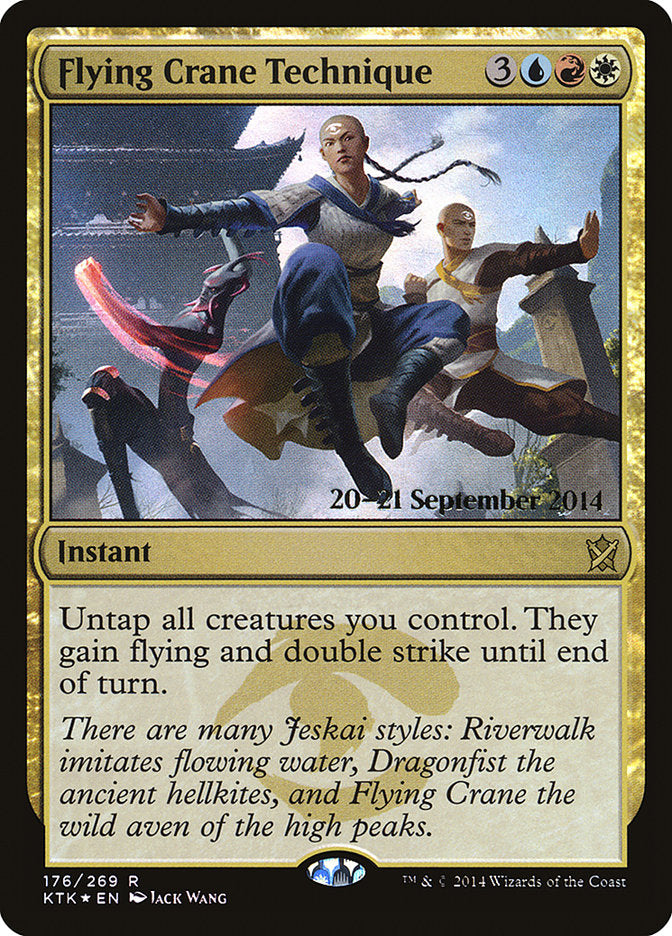 Flying Crane Technique [Khans of Tarkir Prerelease Promos] | Boutique FDB TCG