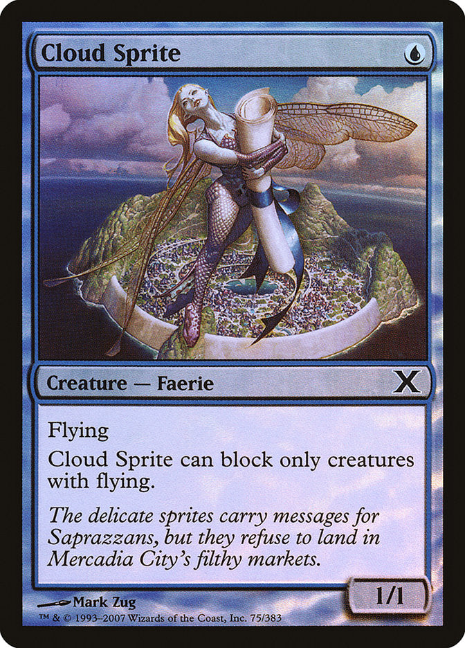 Cloud Sprite (Premium Foil) [Tenth Edition] | Boutique FDB TCG