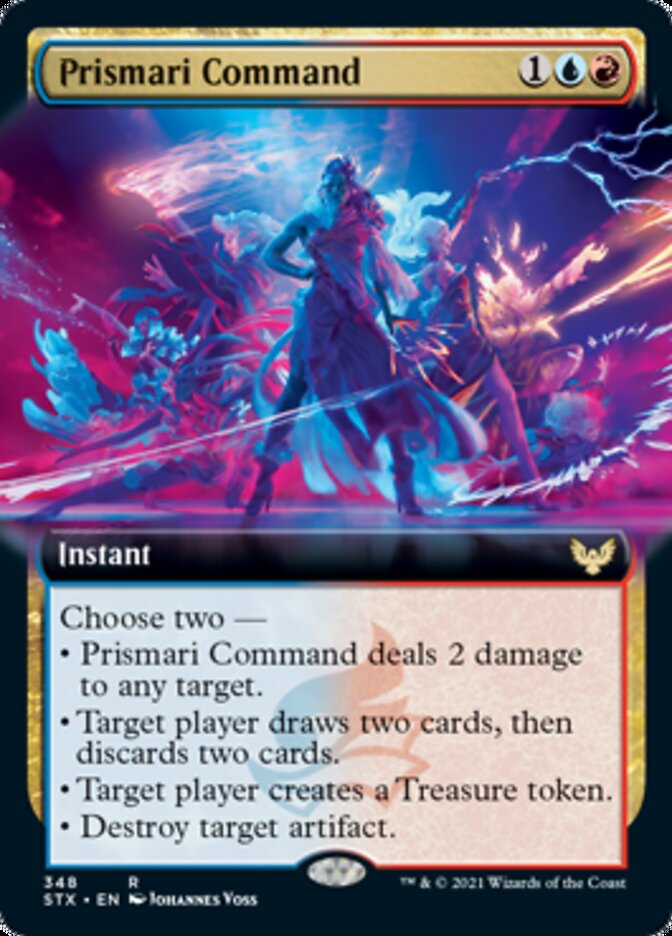 Prismari Command (Extended Art) [Strixhaven: School of Mages] | Boutique FDB TCG