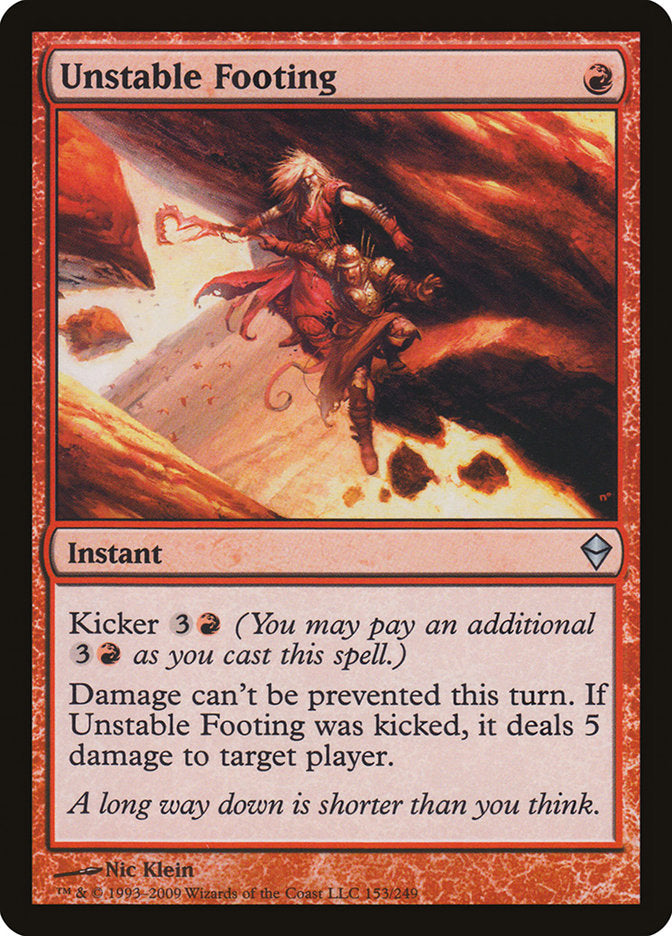 Unstable Footing [Zendikar] | Boutique FDB TCG
