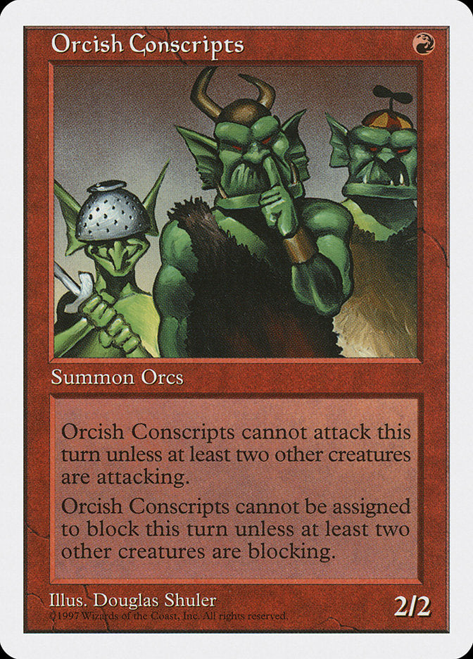 Orcish Conscripts [Fifth Edition] | Boutique FDB TCG