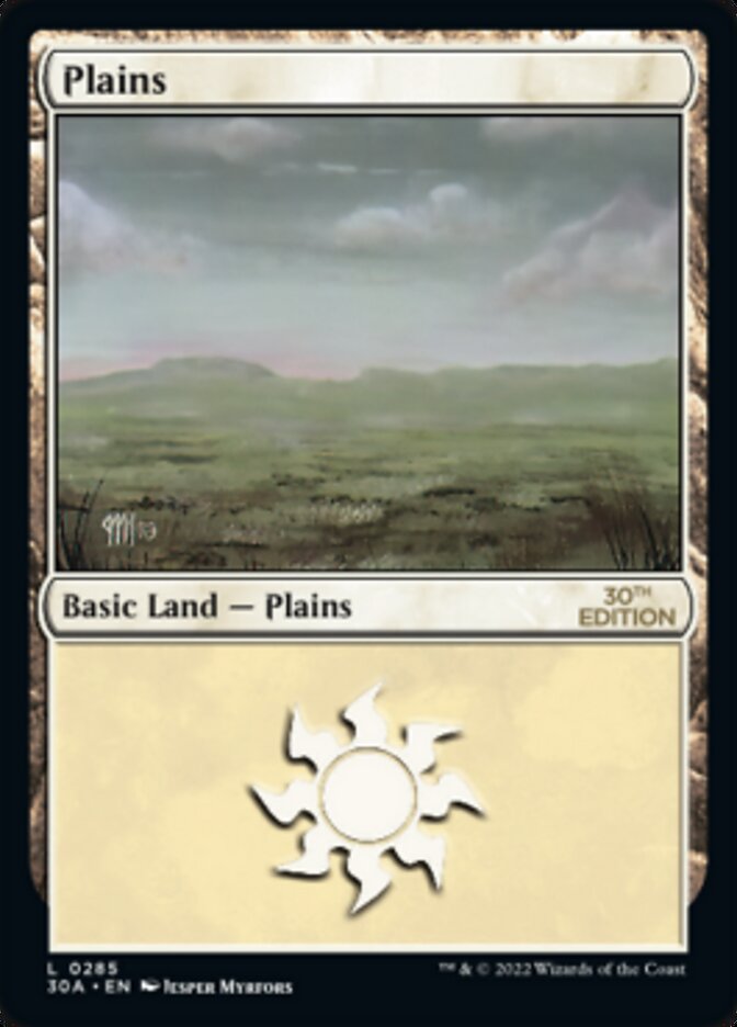Plains (285) [30th Anniversary Edition] | Boutique FDB TCG