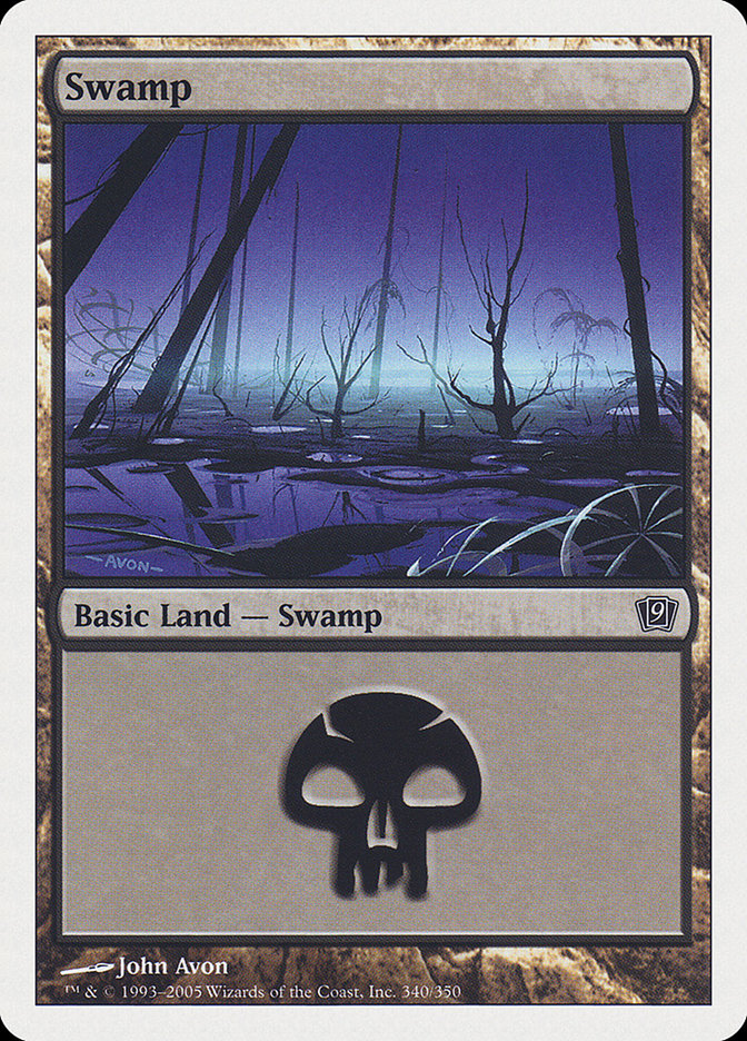 Swamp (340) [Ninth Edition] | Boutique FDB TCG