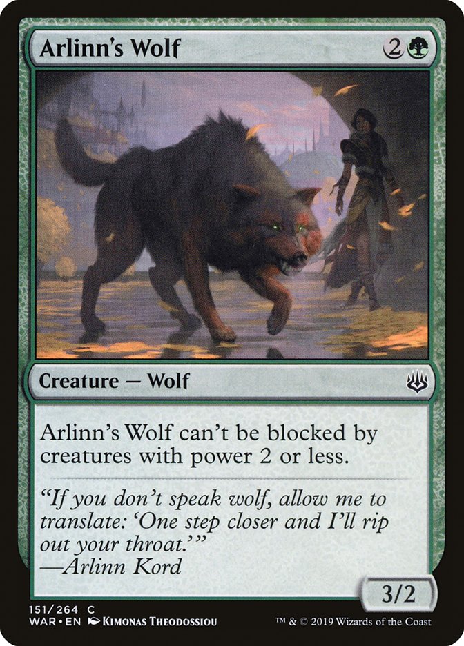 Arlinn's Wolf [War of the Spark] | Boutique FDB TCG