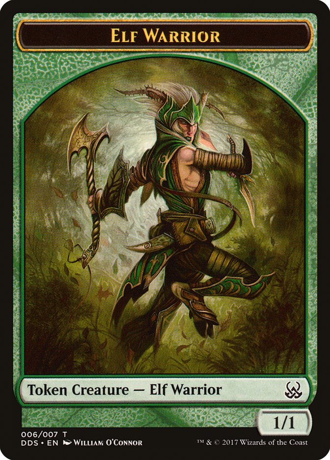 Elf Warrior Token [Duel Decks: Mind vs. Might Tokens] | Boutique FDB TCG