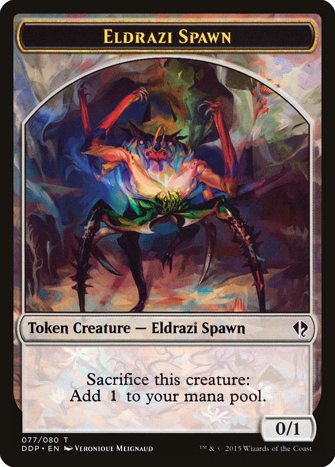 Eldrazi Spawn Token (077/080) [Duel Decks: Zendikar vs. Eldrazi] | Boutique FDB TCG