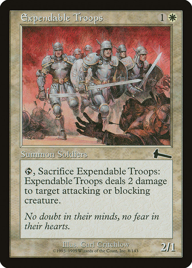Expendable Troops [Urza's Legacy] | Boutique FDB TCG