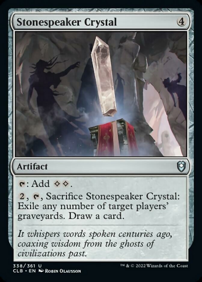 Stonespeaker Crystal [Commander Legends: Battle for Baldur's Gate] | Boutique FDB TCG