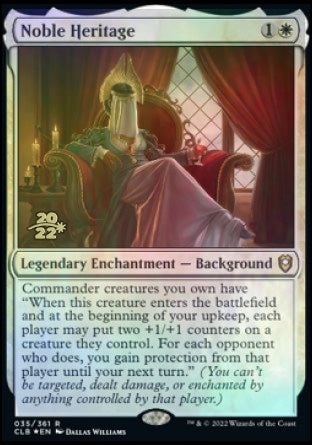 Noble Heritage [Commander Legends: Battle for Baldur's Gate Prerelease Promos] | Boutique FDB TCG