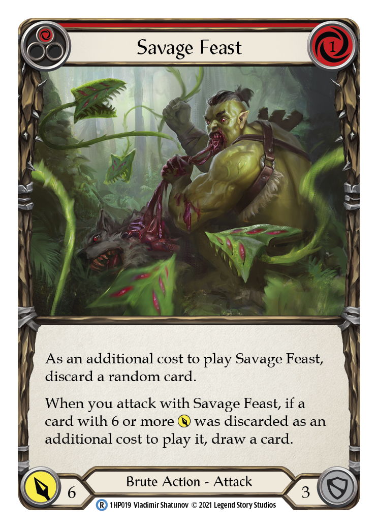 Savage Feast (Red) [1HP019] (History Pack 1) | Boutique FDB TCG