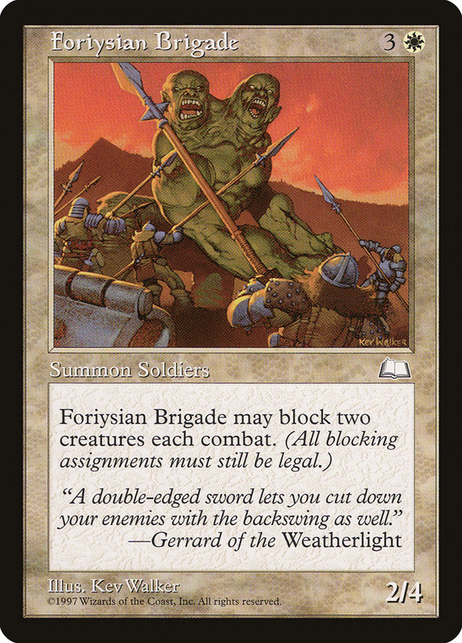 Foriysian Brigade [Weatherlight] | Boutique FDB TCG