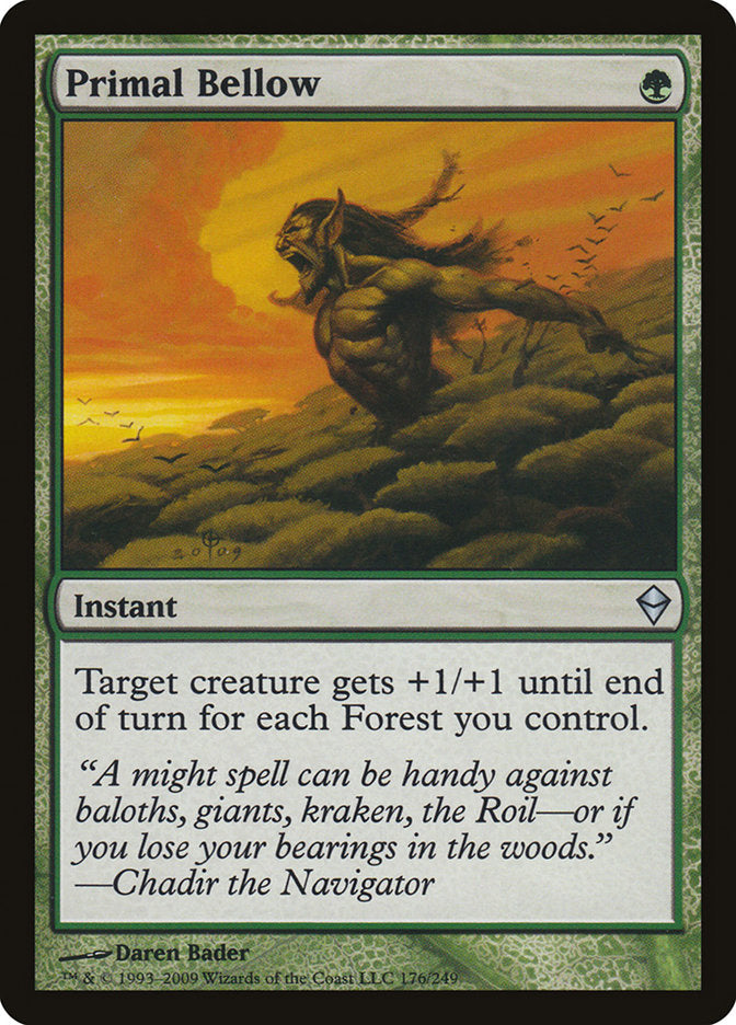 Primal Bellow [Zendikar] | Boutique FDB TCG