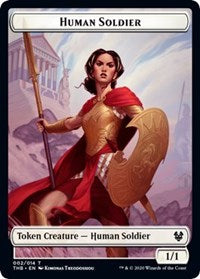 Human Soldier // Pegasus Double-Sided Token [Theros Beyond Death Tokens] | Boutique FDB TCG