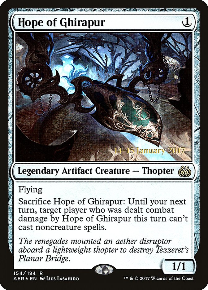 Hope of Ghirapur [Aether Revolt Prerelease Promos] | Boutique FDB TCG