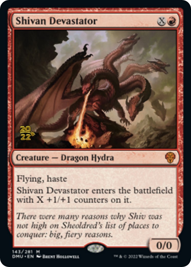 Shivan Devastator [Dominaria United Prerelease Promos] | Boutique FDB TCG