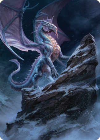 Ancient Silver Dragon Art Card (06) [Commander Legends: Battle for Baldur's Gate Art Series] | Boutique FDB TCG