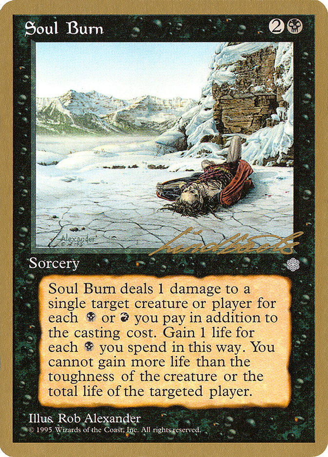 Soul Burn (Leon Lindback) [Pro Tour Collector Set] | Boutique FDB TCG