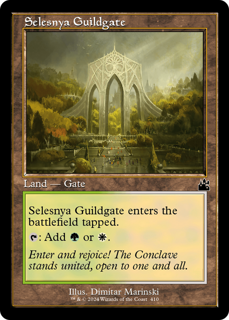 Selesnya Guildgate (Retro Frame) [Ravnica Remastered] | Boutique FDB TCG