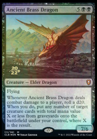 Ancient Brass Dragon [Commander Legends: Battle for Baldur's Gate Prerelease Promos] | Boutique FDB TCG