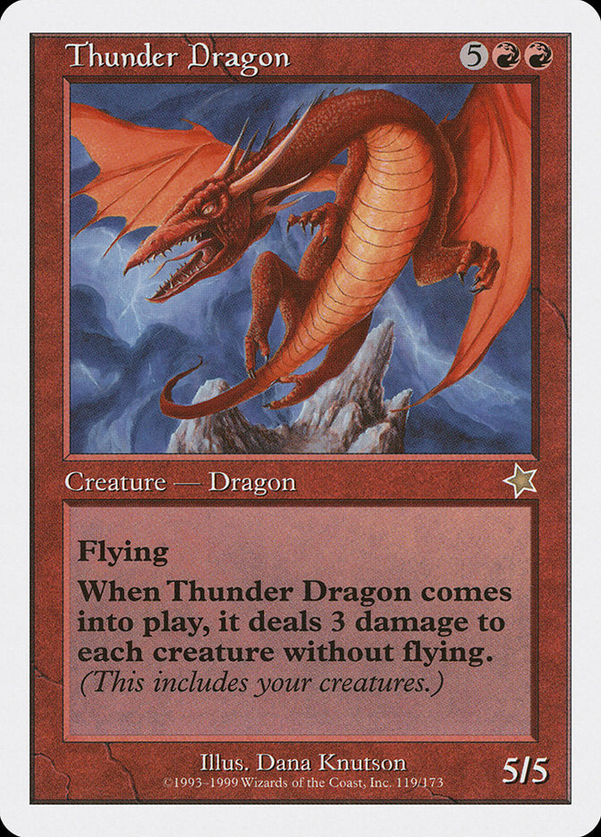 Thunder Dragon [Starter 1999] | Boutique FDB TCG