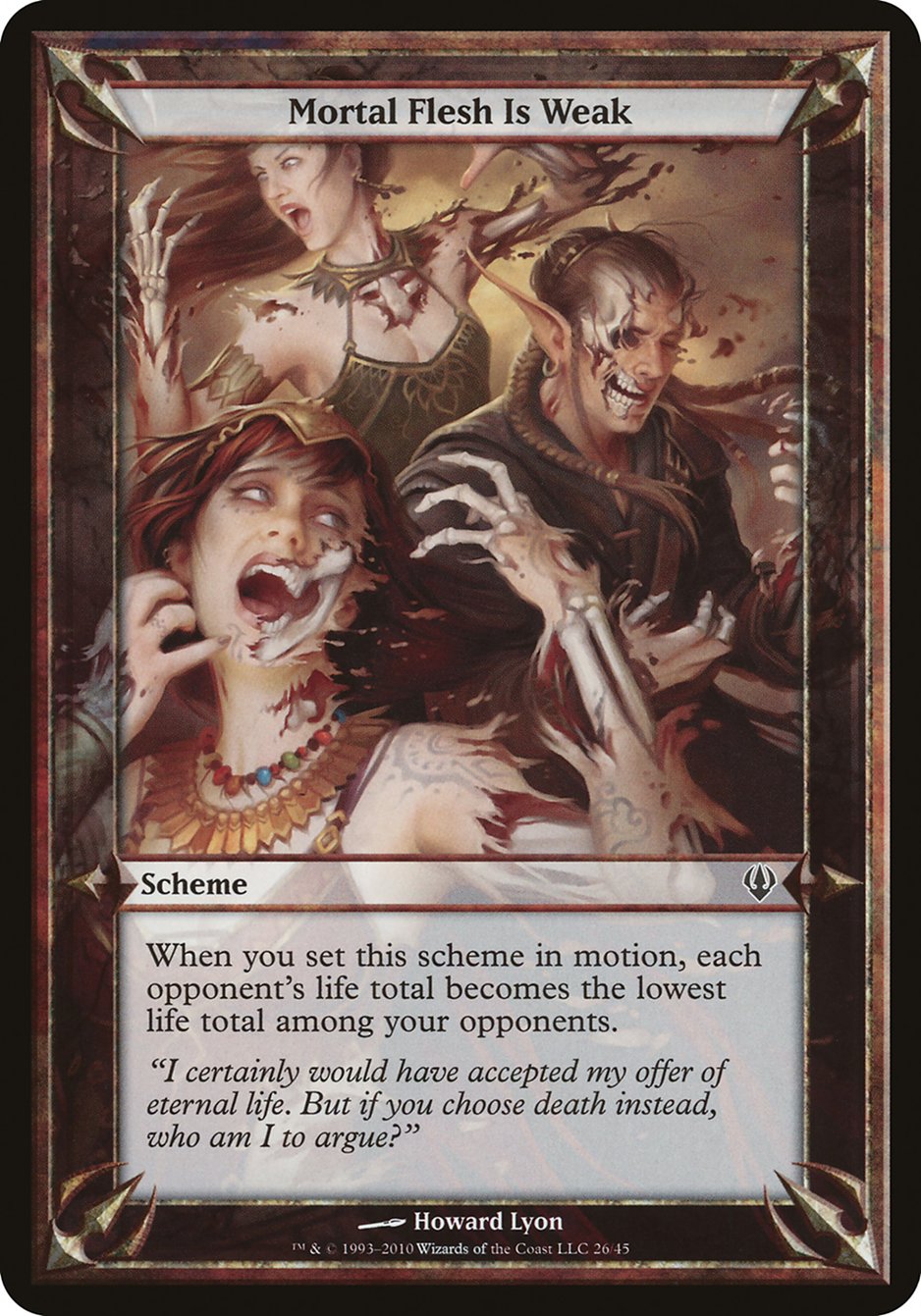 Mortal Flesh Is Weak (Schemes) [Archenemy Schemes] | Boutique FDB TCG