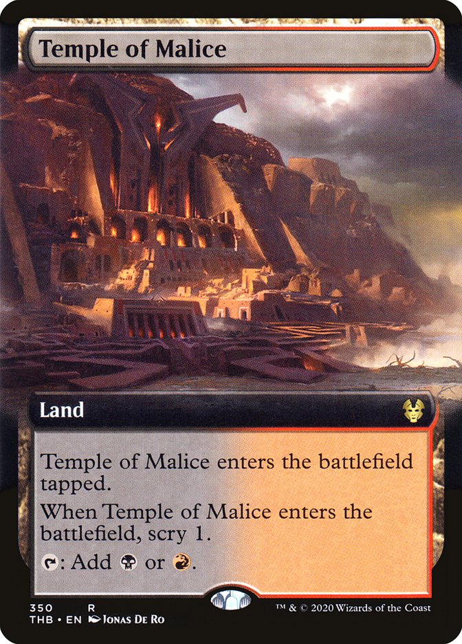 Temple of Malice (Extended Art) [Theros Beyond Death] | Boutique FDB TCG