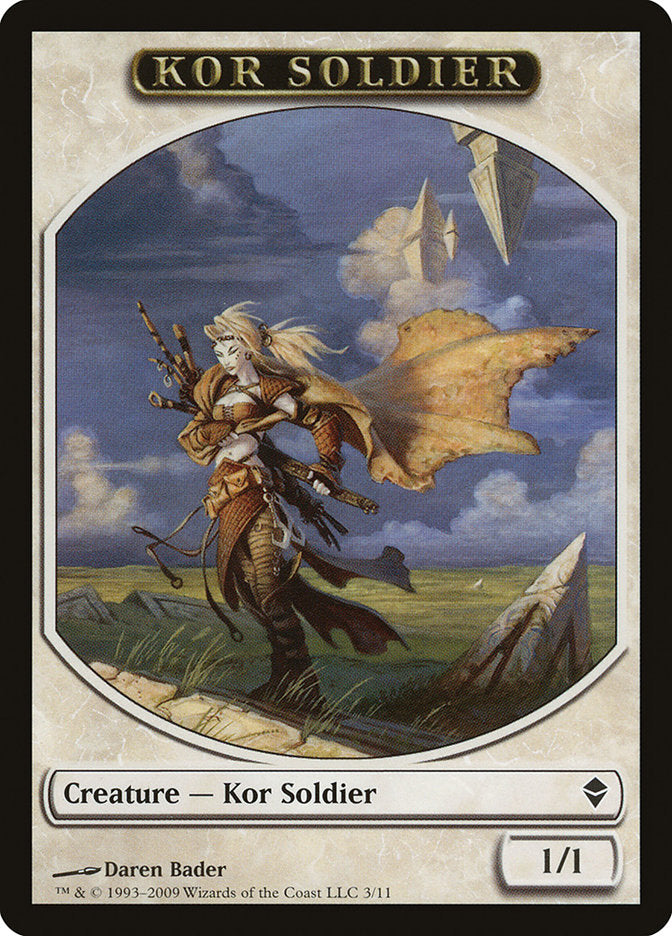 Kor Soldier Token [Zendikar Tokens] | Boutique FDB TCG