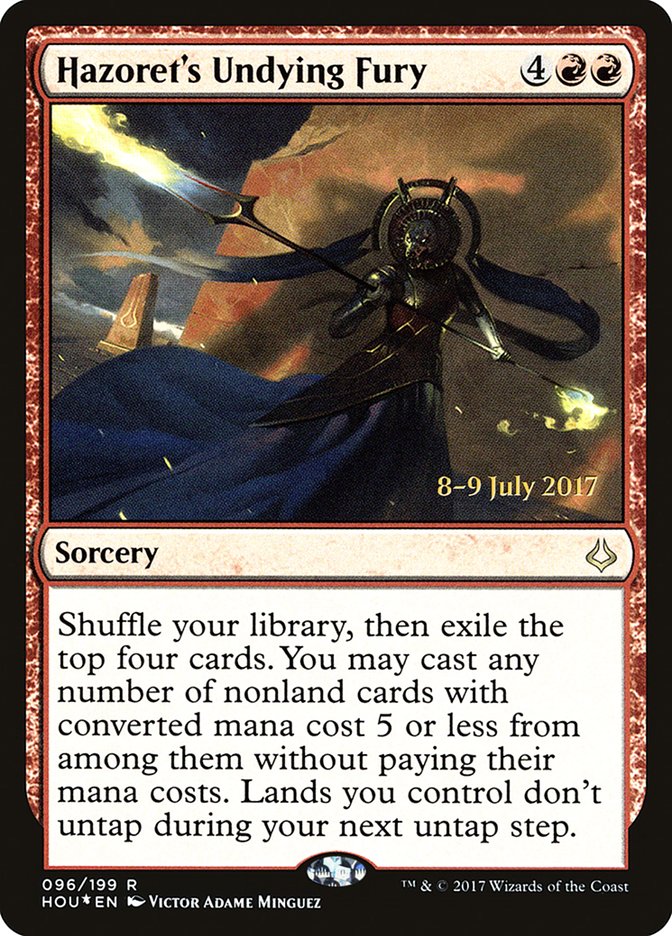 Hazoret's Undying Fury [Hour of Devastation Prerelease Promos] | Boutique FDB TCG