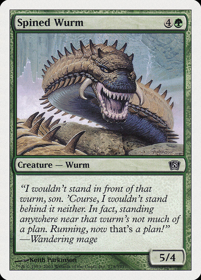 Spined Wurm [Eighth Edition] | Boutique FDB TCG