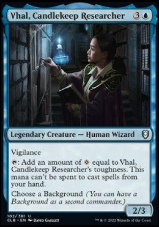 Vhal, Candlekeep Researcher [Commander Legends: Battle for Baldur's Gate] | Boutique FDB TCG