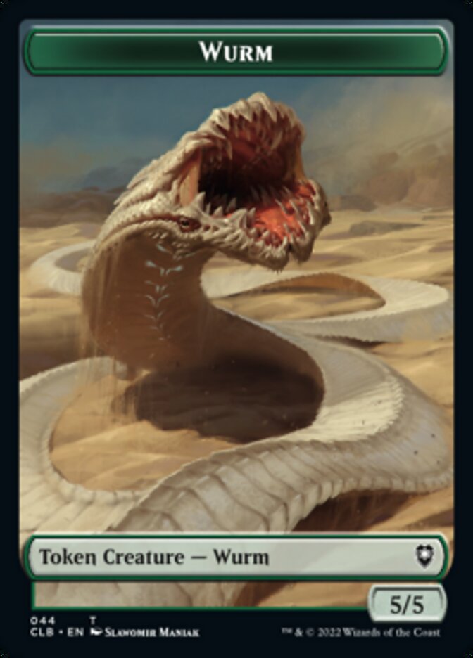 Phyrexian Beast // Wurm Double-Sided Token [Commander Legends: Battle for Baldur's Gate Tokens] | Boutique FDB TCG