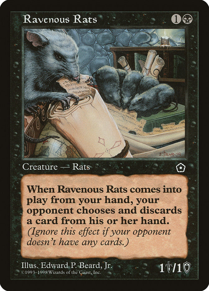 Ravenous Rats [Portal Second Age] | Boutique FDB TCG