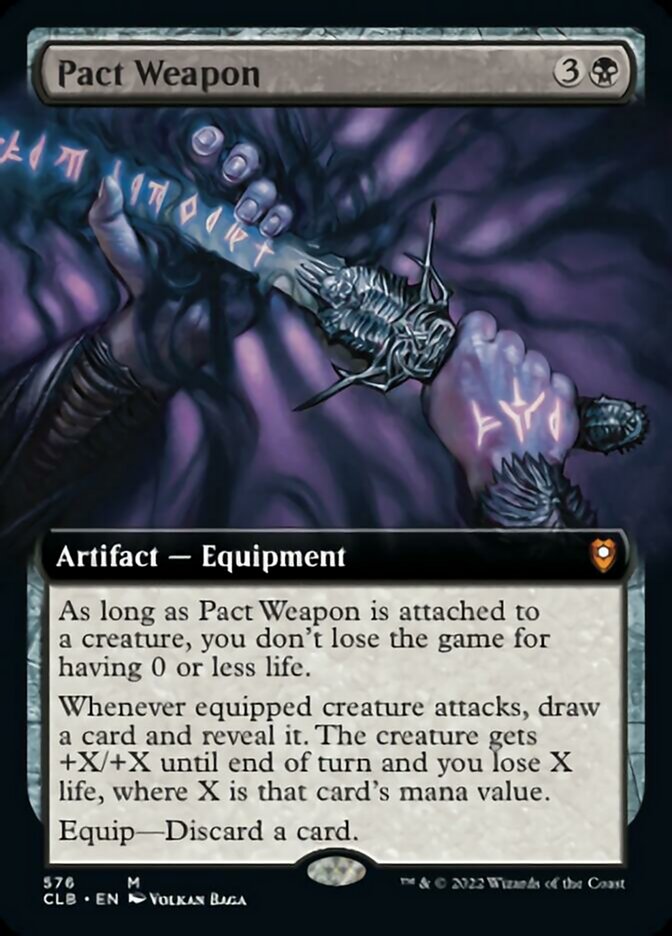 Pact Weapon (Extended Art) [Commander Legends: Battle for Baldur's Gate] | Boutique FDB TCG