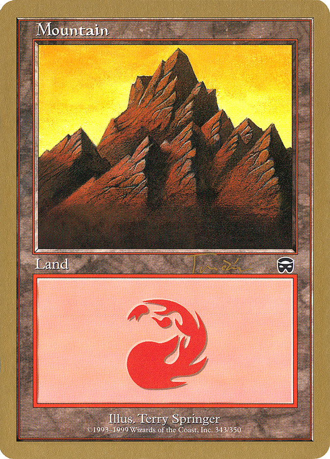 Mountain (jt343) (Jan Tomcani) (MMQ) [World Championship Decks 2001] | Boutique FDB TCG